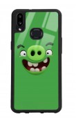 Samsung A10s Green Angry Birds Tasarımlı Glossy Telefon Kılıfı