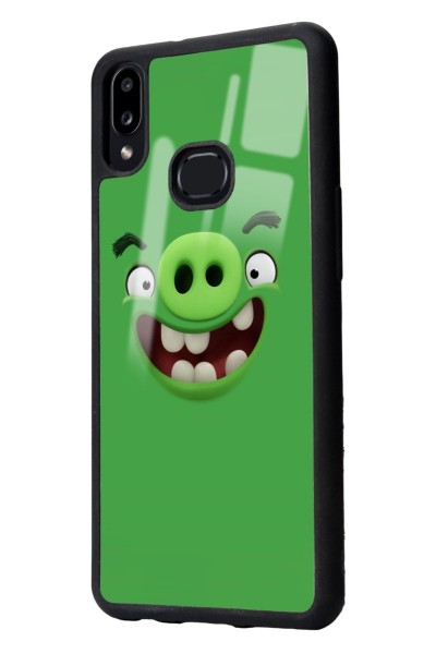 Samsung A10s Green Angry Birds Tasarımlı Glossy Telefon Kılıfı