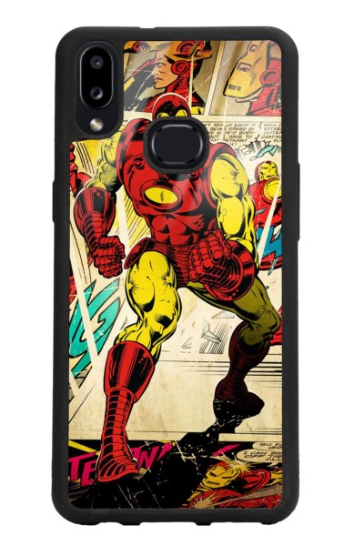 Samsung A10s Iron Man Demir Adam Tasarımlı Glossy Telefon Kılıfı