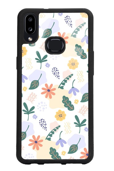 Samsung A10s Minik Çiçekler Tasarımlı Glossy Telefon Kılıfı