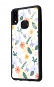 Samsung A10s Minik Çiçekler Tasarımlı Glossy Telefon Kılıfı