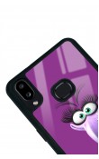 Samsung A10s Purple Angry Birds Tasarımlı Glossy Telefon Kılıfı