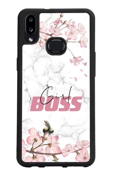 Samsung A10s Sakura Girl Boss Tasarımlı Glossy Telefon Kılıfı