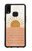 Samsung A10s Suluboya Güneş Tasarımlı Glossy Telefon Kılıfı
