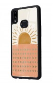 Samsung A10s Suluboya Güneş Tasarımlı Glossy Telefon Kılıfı