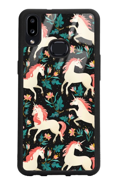 Samsung A10s Unicorn Desenli Tasarımlı Glossy Telefon Kılıfı