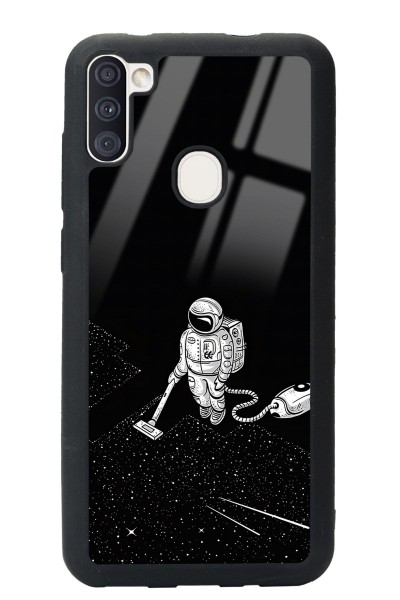 Samsung A11 Astronot Tatiana Tasarımlı Glossy Telefon Kılıfı