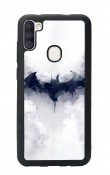 Samsung A11 Beyaz Batman Tasarımlı Glossy Telefon Kılıfı