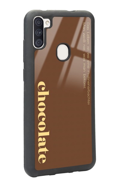 Samsung A11 Choclate Tasarımlı Glossy Telefon Kılıfı