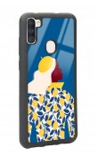 Samsung A11 Lemon Woman Tasarımlı Glossy Telefon Kılıfı
