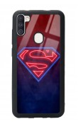 Samsung A11 Neon Superman Tasarımlı Glossy Telefon Kılıfı