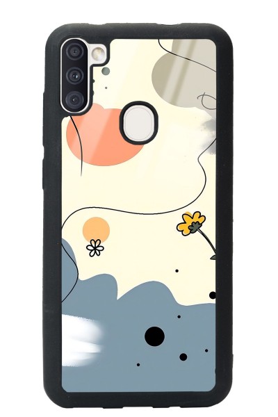 Samsung A11 Nude Papatya Tasarımlı Glossy Telefon Kılıfı