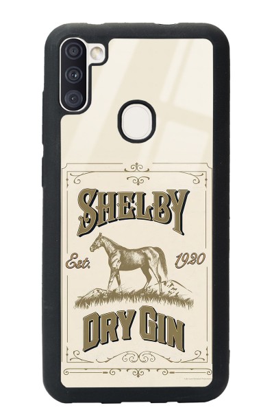 Samsung A11 Peaky Blinders Shelby Dry Gin Tasarımlı Glossy Telefon Kılıfı