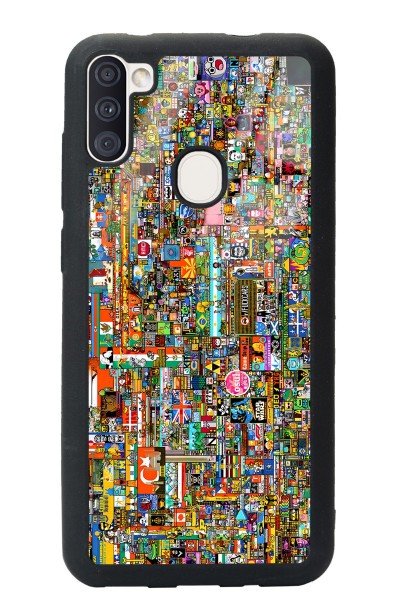 Samsung A11 R/place Hatıra Tasarımlı Glossy Telefon Kılıfı