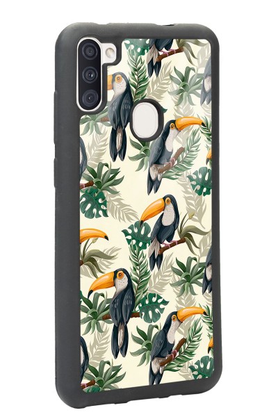 Samsung A11 Tukan Kuşu Tasarımlı Glossy Telefon Kılıfı