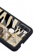 Samsung A11 Zebra Gazete Tasarımlı Glossy Telefon Kılıfı