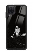 Samsung A12 Astronot Tatiana Tasarımlı Glossy Telefon Kılıfı