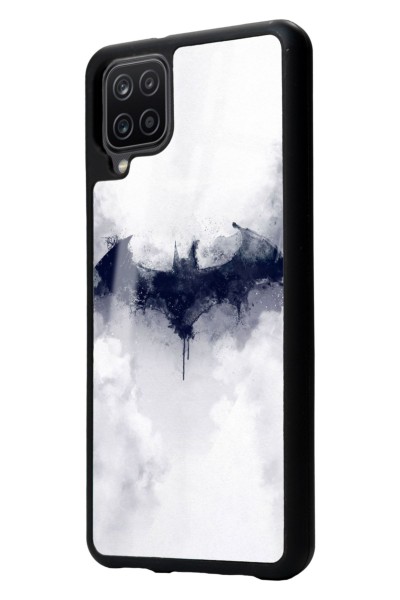 Samsung A12 Beyaz Batman Tasarımlı Glossy Telefon Kılıfı