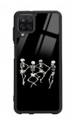 Samsung A12 Dancer Skeleton Tasarımlı Glossy Telefon Kılıfı