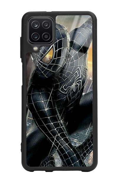 Samsung A12 Dark Spider Tasarımlı Glossy Telefon Kılıfı