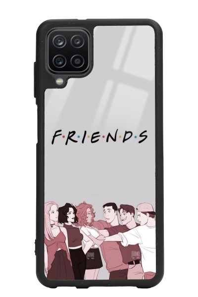 Samsung A12 Doodle Friends Tasarımlı Glossy Telefon Kılıfı