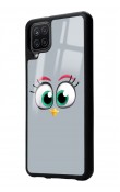 Samsung A12 Grey Angry Birds Tasarımlı Glossy Telefon Kılıfı
