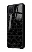 Samsung A12 Keyboard Tasarımlı Glossy Telefon Kılıfı
