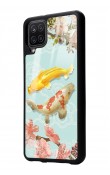 Samsung A12 Koi Balığı Tasarımlı Glossy Telefon Kılıfı