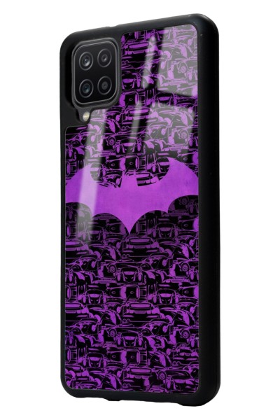 Samsung A12 Lila Batman Tasarımlı Glossy Telefon Kılıfı