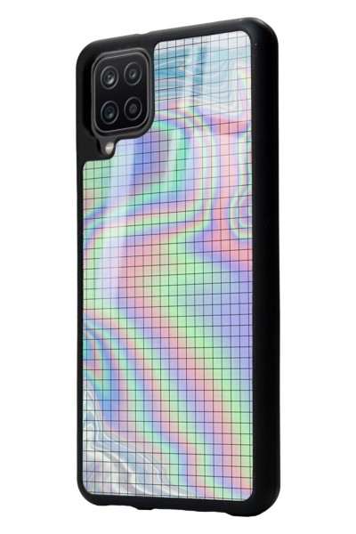 Samsung A12 Neon Dama Tasarımlı Glossy Telefon Kılıfı