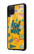 Samsung A12 New Wave Tasarımlı Glossy Telefon Kılıfı