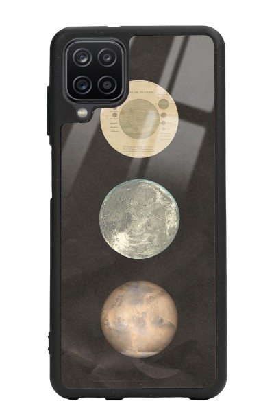 Samsung A12 Night Moon Tasarımlı Glossy Telefon Kılıfı
