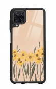 Samsung A12 Watercolor Sunflower Tasarımlı Glossy Telefon Kılıfı