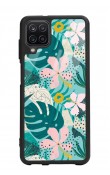 Samsung A12 Yaprak Sanatı Tasarımlı Glossy Telefon Kılıfı
