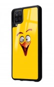 Samsung A12 Yellow Angry Birds Tasarımlı Glossy Telefon Kılıfı