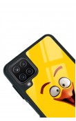 Samsung A12 Yellow Angry Birds Tasarımlı Glossy Telefon Kılıfı