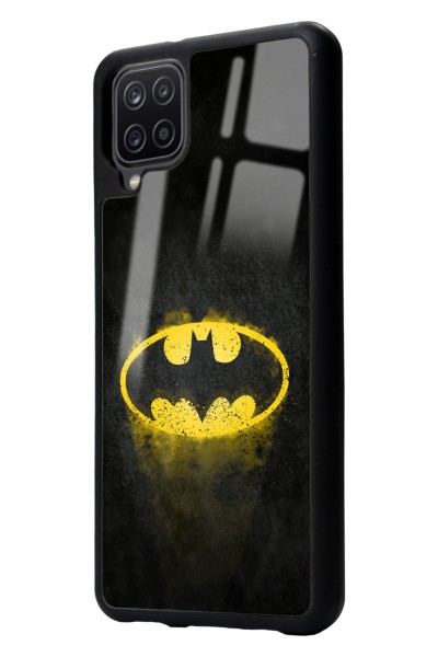 Samsung A12 Yellow Batman Tasarımlı Glossy Telefon Kılıfı