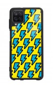Samsung A12 Yellow Flash Tasarımlı Glossy Telefon Kılıfı