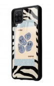 Samsung A12 Zebra Emoji Tasarımlı Glossy Telefon Kılıfı