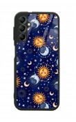 Samsung A14 Ay Güneş Pijama Tasarımlı Glossy Telefon Kılıfı