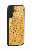 Samsung A14 Sarı Bindanlı Tasarımlı Glossy Telefon Kılıfı