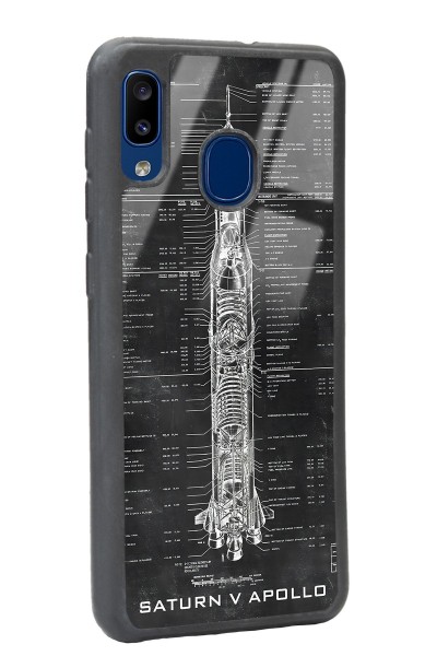 Samsung A20 Apollo Plan Tasarımlı Glossy Telefon Kılıfı