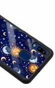 Samsung A20 Ay Güneş Pijama Tasarımlı Glossy Telefon Kılıfı
