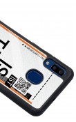 Samsung A20 Bilet Tasarımlı Tasarımlı Glossy Telefon Kılıfı