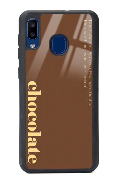 Samsung A20 Choclate Tasarımlı Glossy Telefon Kılıfı