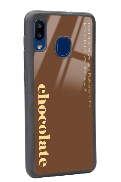 Samsung A20 Choclate Tasarımlı Glossy Telefon Kılıfı