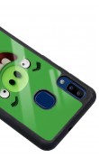 Samsung A20 Green Angry Birds Tasarımlı Glossy Telefon Kılıfı