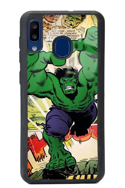 Samsung A20 Hulk Tasarımlı Glossy Telefon Kılıfı