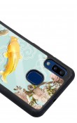 Samsung A20 Koi Balığı Tasarımlı Glossy Telefon Kılıfı