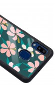 Samsung A20 Leaf Flovers Tasarımlı Glossy Telefon Kılıfı